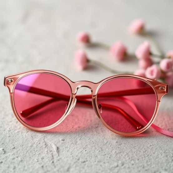 ROSE-COLORED GLASSES, SEE (SOMEONE/ SMTH.) THROUGH