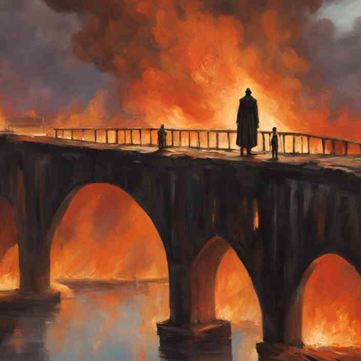 BURN (ONE'S) BRIDGES