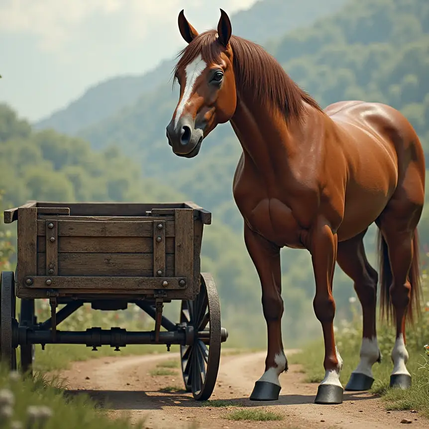 PUT THE CART BEFORE THE HORSE