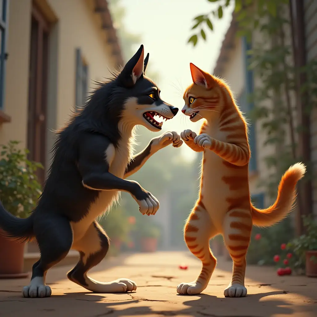 FIGHT LIKE CAT AND DOG