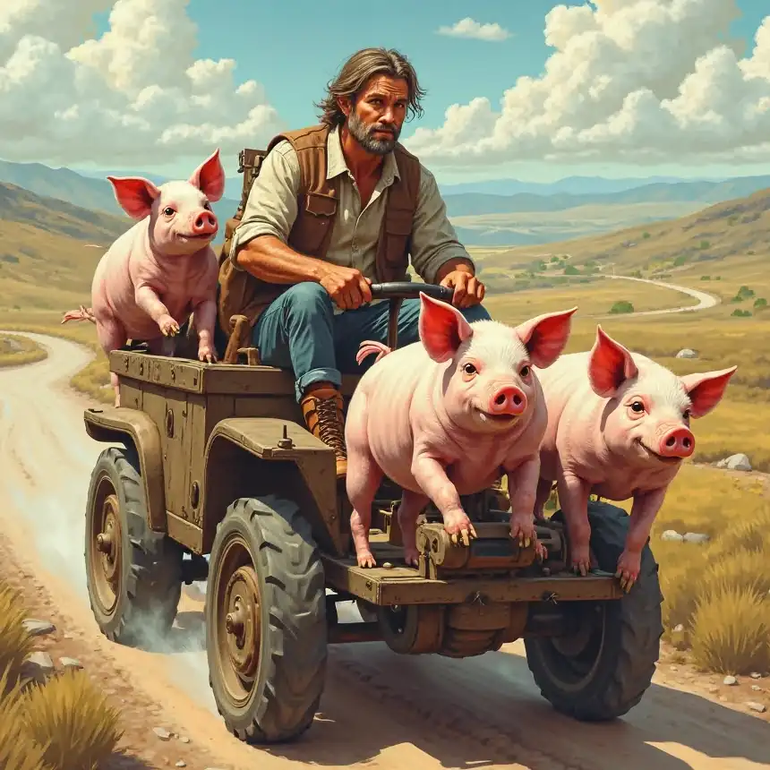 DRIVE (ONE'S) PIGS TO MARKET