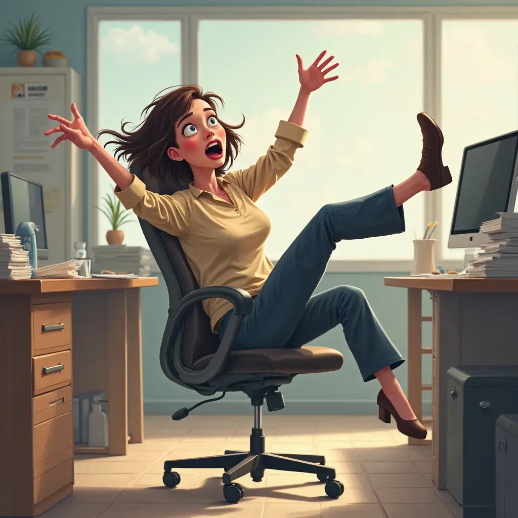 NEARLY FALL OFF ONE'S CHAIR