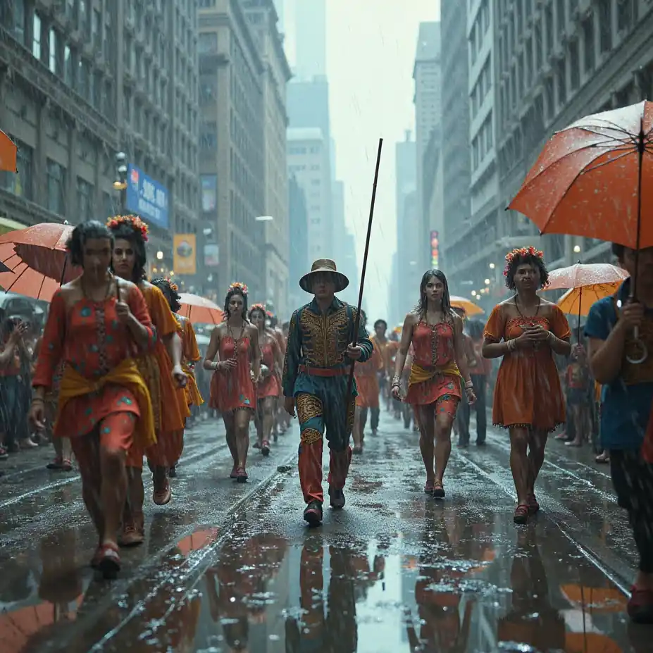 RAIN ON (SOMEONE'S) PARADE