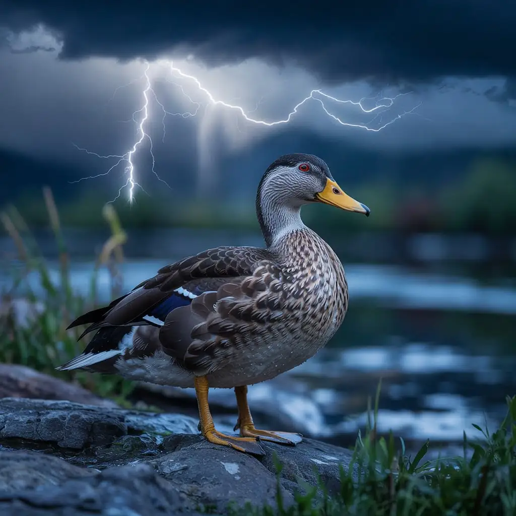 LIKE A DUCK IN A THUNDERSTORM